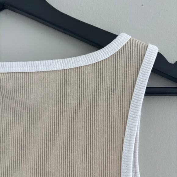 Wild Fable "Cool It Cowboy" Ribbed Tank Top Scoop Neck Size Medium - Picture 6 of 6